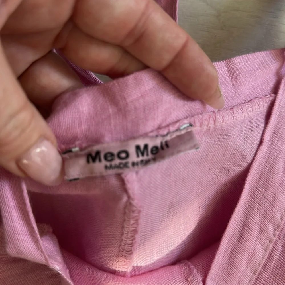 Pink Linen Jumpsuit - Picture 2 of 8
